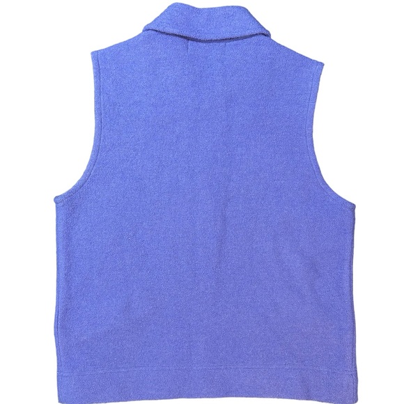 *SOLD* Tally-Ho 100% wool purple zip up vest - Picture 4 of 6